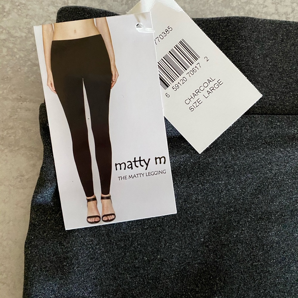 NWT Matty M Legging Charcoal - Size L